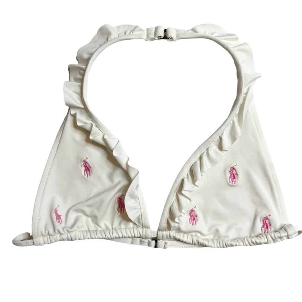 EUC Ralph Lauren triangle style bikini top